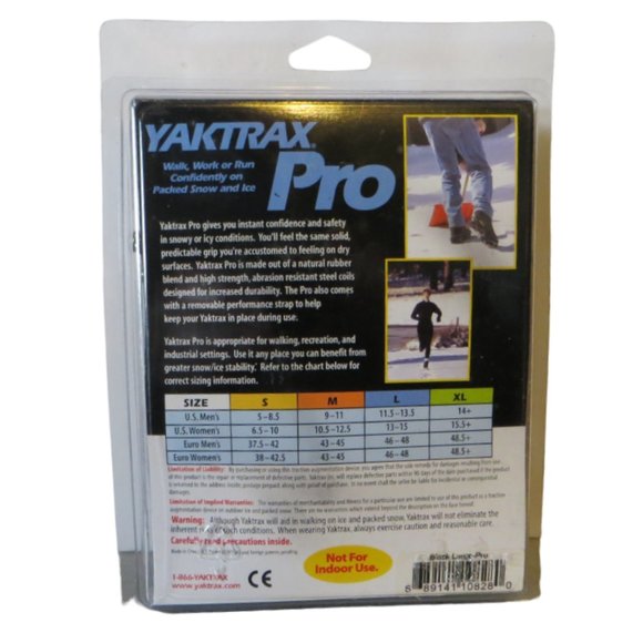 Two Pair YakTrak Pro Slip On Ice Grippers Size Large New - Picture 5 of 6